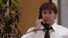 jim halpert the office hang up phone nope