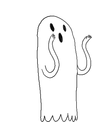 Ghost Wriggle Sticker - Ghost Wriggle Stickers