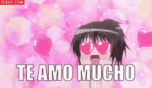 te amo muchi i love you so much in love hearts anime