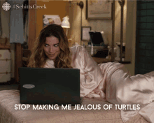 Stop Making Me Jealous Of Turtles Annie Murphy GIF