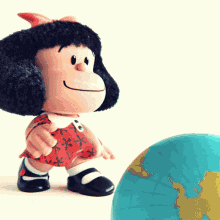 mafalda argentina walk globe