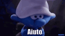 Aiuto Puffo GIF - Aiuto Puffi Smurfs GIFs