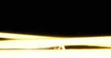 a cartoon of a person standing in a field with a light coming out of the sky