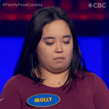 Thinking Molly GIF - Thinking Molly Family Feud Canada GIFs