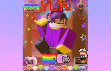 a picture of a person with yuri written on it