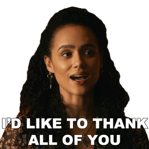 Id Like To Thank All Of You Evie Sticker - Id Like To Thank All Of You Evie Nathalie Emmanuel Stickers