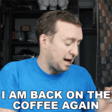 I Am Back On The Coffee Again Peter Draws GIF - I Am Back On The Coffee Again Peter Draws Coffee GIFs