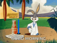 Bugs Bunny Space Bob GIF - Bugs Bunny Space Bob Morning GIFs