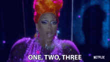 One Two Three Rupaul GIF - One Two Three Rupaul Ruby Red GIFs