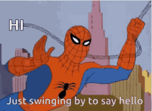 Spider Man Swinging GIF