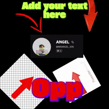 an add your text here sign with an arrow pointing up
