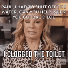 I Clogged The Toilet Real Housewives Of New York GIF - I Clogged The Toilet Real Housewives Of New York Rhony GIFs