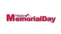 a happy memorial day remember & honor logo