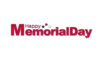 a happy memorial day remember & honor logo