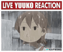 Yuuko Live Reaction GIF - Yuuko Live Reaction Nichijou GIFs