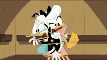 Donald Duck Daisy Duck GIF - Donald Duck Daisy Duck Tied Up GIFs