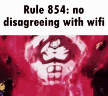 rule 854 no disagreeing wifi dragon ball