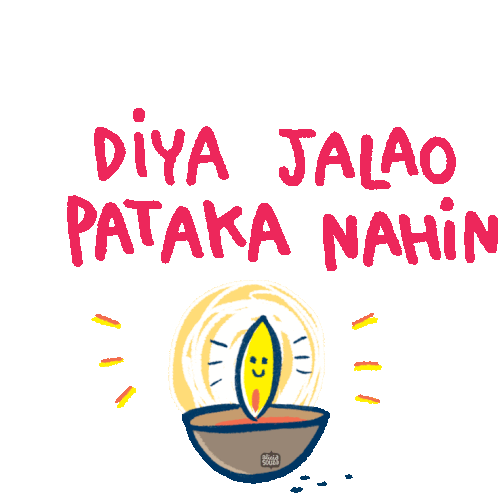 Diya Jalao Pataka Nahin Alicia Souza Sticker - Diya Jalao Pataka Nahin Alicia Souza Patake Mat Jalao Diya Jalao Stickers