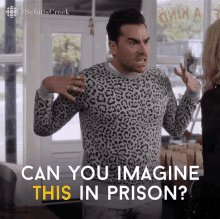 Can You Imagine This In Prison Dan Levy GIF - Can You Imagine This In Prison Dan Levy David GIFs