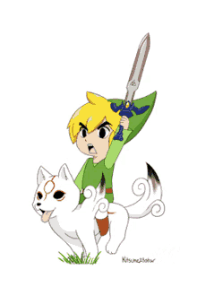 Okami Zelda GIF - Okami Zelda Link GIFs