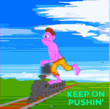 skateboarding troll train sweetzachary keep on pushing
