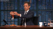 Ketchup GIF - Seth Meyers Late Night Seth Late Night With Seth Meyers GIFs