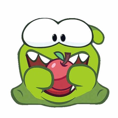 Nom Nom Eating Sticker by CutieSquad for iOS & Android