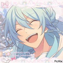 a picture of a anime character with the words " watashi only loves jovana " on the bottom