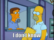 The Simpsons I Dont Know GIF - The Simpsons I Dont Know Homer Simpson GIFs
