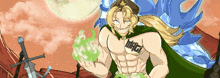 a pixel art of a man with a tattoo on his chest that says impact