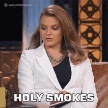 Holy Smokes Michele Romanow GIF - Holy Smokes Michele Romanow Dragons Den GIFs