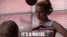 Glee Quinn Fabray GIF - Glee Quinn Fabray Its A Maybe GIFs