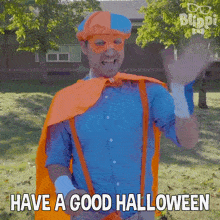 Have A Good Halloween Blippi GIF - Have A Good Halloween Blippi Blippi Wonders - Educational Cartoons For Kids GIFs