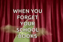 Kermit School Books GIF - Kermit School Books Forget GIFs