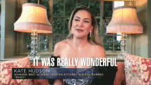 It Was Really Wonderful Kate Hudson GIF - It Was Really Wonderful Kate Hudson Golden Globes GIFs