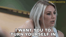 I Want You To Turn Yourself In Allie Novak GIF - I Want You To Turn Yourself In Allie Novak Kate Jenkinson GIFs