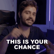 This Is Your Chance Ignace Aleya GIF - This Is Your Chance Ignace Aleya This Is One Time Only GIFs