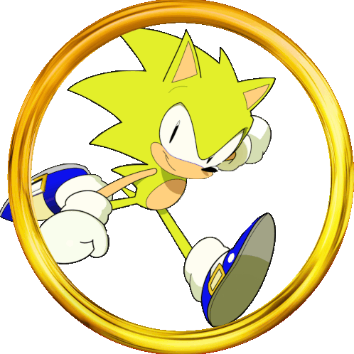Super Sonic In Sonic1 Sticker - Super Sonic In Sonic1 - Discover & Share  GIFs