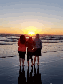 ocean sunset beach family kids