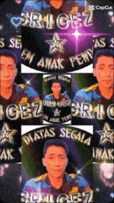 a picture of a man with the name brigez