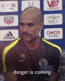 danger is coming were in trouble its on its way pep guardiola manchester city