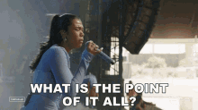 What Is The Point Of It All Amber Mark GIF - What Is The Point Of It All Amber Mark Coachella GIFs