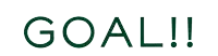 the word goal that is green and white