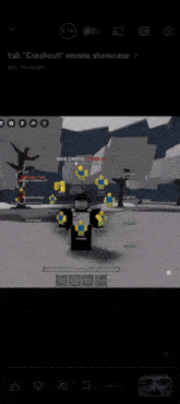 a man in a hat is standing in front of a white light coming out of the sky in a video game .