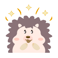 Hedgehog Cute Sticker - Hedgehog Cute Brown Stickers
