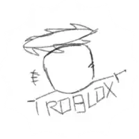 a drawing of a man with a halo and the word roblox