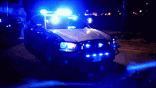 police car flashing lights