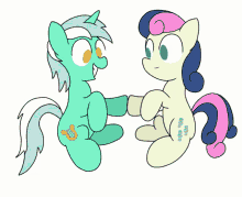 My Little Pony Lyra And Sweetie Drops GIF - My Little Pony Lyra And Sweetie Drops Say Yay GIFs