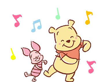 Dance Party Sticker - Dance Party Pooh Stickers