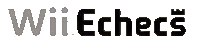 a black and white logo for wii eches